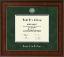 Lake Erie College Presidential Silver Engraved Diploma Frame in Madison