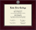 Lake Erie College diploma frame - Century Silver Engraved Diploma Frame in Cordova