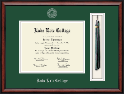 Lake Erie College diploma frame - Tassel & Cord Diploma Frame in Southport