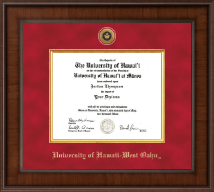 University of Hawaii West Oahu diploma frame - Presidential Gold Engraved Diploma Frame in Madison