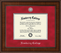 Newberry College Presidential Silver Engraved Diploma Frame in Madison