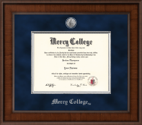 Mercy College Presidential Silver Engraved Diploma Frame in Madison