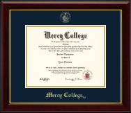 Mercy College diploma frame - Gold Embossed Diploma Frame in Gallery