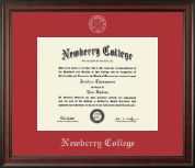 Newberry College Silver Embossed Diploma Frame in Studio