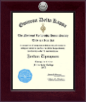 Omicron Delta Kappa Honor Society Century Silver Engraved Certificate Frame in Cordova