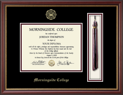 Morningside College diploma frame - Tassel & Cord Diploma Frame in Newport