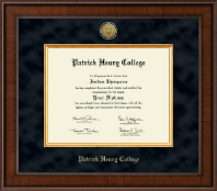 Patrick Henry College Presidential Gold Engraved Diploma Frame in Madison