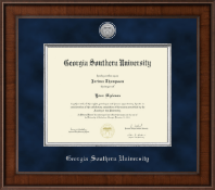 Georgia Southern University Presidential Silver Engraved Diploma Frame in Madison