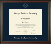 Georgia Southern University diploma frame - Silver Embossed Diploma Frame in Studio