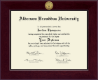 Alderson Broaddus University diploma frame - Century Gold Engraved Diploma Frame in Cordova
