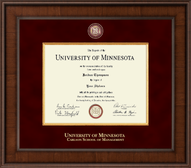 University of Minnesota diploma frame - Presidential Masterpiece Diploma Frame in Madison