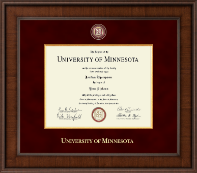 University of Minnesota diploma frame - Presidential Masterpiece Diploma Frame in Madison