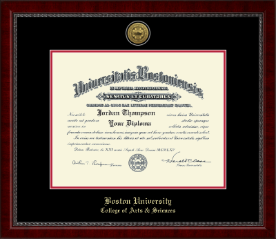 Boston University diploma frame - Gold Engraved Medallion Diploma Frame in Sutton