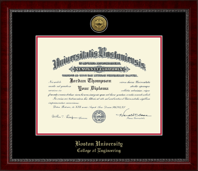 Boston University diploma frame - Gold Engraved Medallion Diploma Frame in Sutton