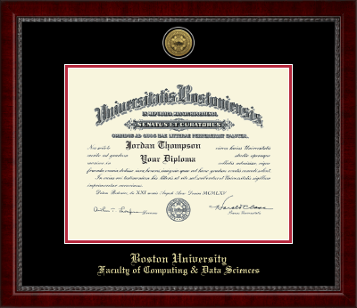 Boston University diploma frame - Gold Engraved Medallion Diploma Frame in Sutton