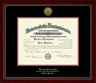 Boston University diploma frame - Gold Engraved Medallion Diploma Frame in Sutton