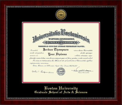 Boston University diploma frame - Gold Engraved Medallion Diploma Frame in Sutton