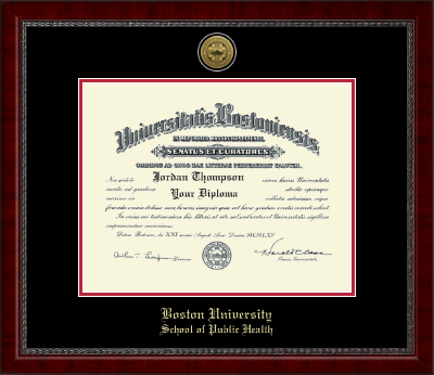 Boston University diploma frame - Gold Engraved Medallion Diploma Frame in Sutton