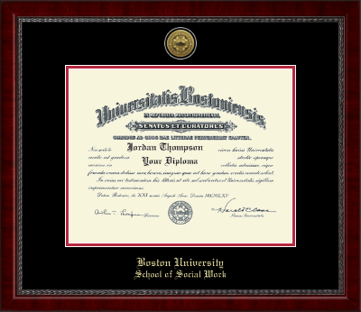 Boston University diploma frame - Gold Engraved Medallion Diploma Frame in Sutton