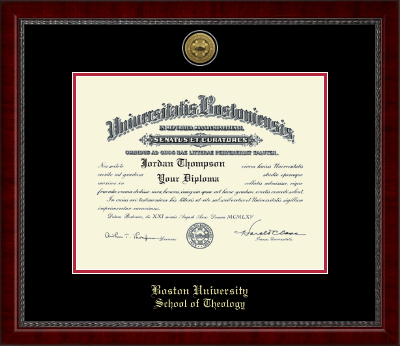Boston University diploma frame - Gold Engraved Medallion Diploma Frame in Sutton