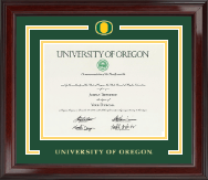 University of Oregon Spirit Medallion Diploma Frame in Encore