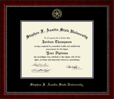 Stephen F. Austin State University diploma frame - Gold Embossed Diploma Frame in Sutton
