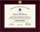 United States Air Force Century Gold Engraved Certificate Frame in Cordova