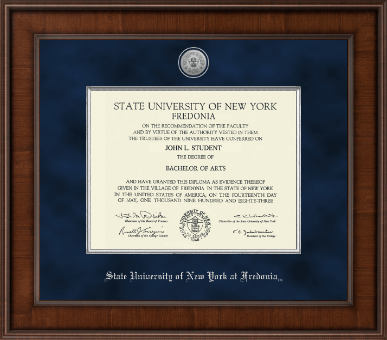 State University of New York at Fredonia diploma frame - Presidential Silver Engraved Diploma Frame in Madison