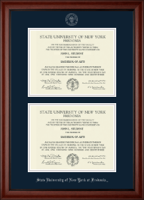 Double Diploma Frame