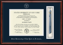 State University of New York at Fredonia diploma frame - Tassel & Cord Diploma Frame in Southport