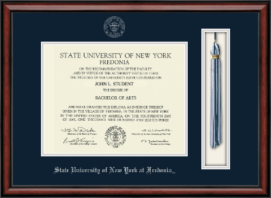 State University of New York at Fredonia diploma frame - Tassel & Cord Diploma Frame in Southport