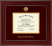 Chadron State College Presidential Gold Engraved Diploma Frame in Jefferson