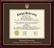 Lehigh University diploma frame - Masterpiece Medallion Diploma Frame in Gallery