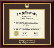 Lehigh University diploma frame - Masterpiece Medallion Diploma Frame in Gallery