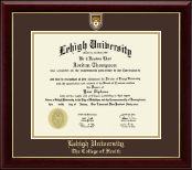 Lehigh University diploma frame - Masterpiece Medallion Diploma Frame in Gallery