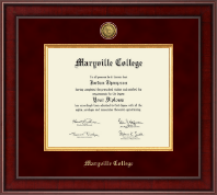 Maryville College Presidential Gold Engraved Diploma Frame in Jefferson