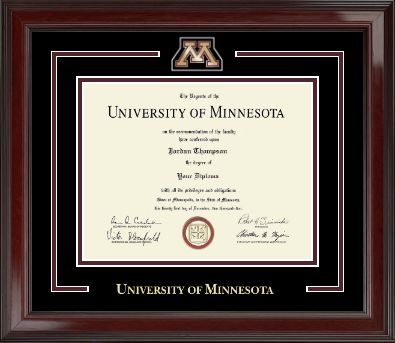 University of Minnesota diploma frame - Spirit Medallion Diploma Frame in Encore