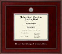 University of Maryland Eastern Shore Presidential Silver Engraved Diploma Frame in Jefferson