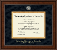 The University of Alabama Huntsville diploma frame - Presidential Masterpiece Diploma Frame in Madison