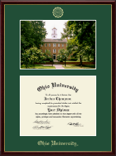 Ohio University diploma frame - Campus Scene Diploma Frame in Galleria