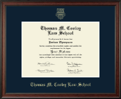 Thomas M. Cooley Law School diploma frame - Gold Embossed Diploma Frame in Studio