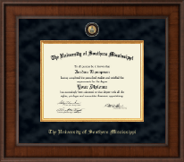 The University of Southern Mississippi Presidential Masterpiece Diploma Frame in Madison