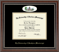 The University of Southern Mississippi Campus Cameo Diploma Frame in Chateau
