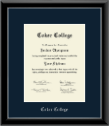 Coker College Silver Embossed Diploma Frame in Onyx Silver