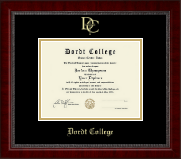 Dordt College Gold Embossed Diploma Frame in Sutton