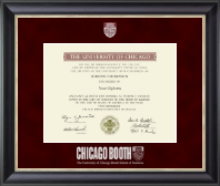 University of Chicago Booth School of Business Regal Edition Diploma Frame in Noir