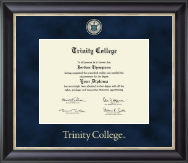 Trinity College Regal Edition Diploma Frame in Noir