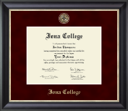 Iona College Regal Edition Diploma Frame in Noir
