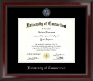 University of Connecticut diploma frame - Pewter Masterpiece Medallion Diploma Frame in Encore