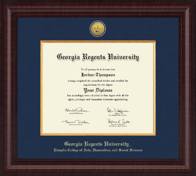 Georgia Regents University diploma frame - Presidential Gold Engraved Diploma Frame in Premier